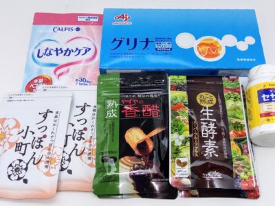 大阪府のお客様より味の素、ていねい通販、うるおいの里、やずやの商品をお売りいただきました。