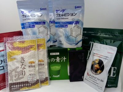 大阪府のお客様よりサントリー、参天製薬、カルピス、キューサイ、ビタブリッドジャパン等の商品をお売りいただきました。