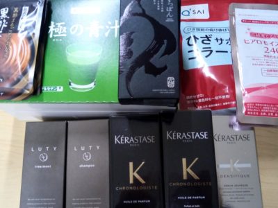 大阪府のお客様よりサントリー、キューピー、KDR、エヌエルオーの商品をお売りいただきました。