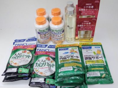 大阪府のお客様よりディアナチュラ、ファンケル、コーセー、NAKAGAWAの商品をお売りいただきました。