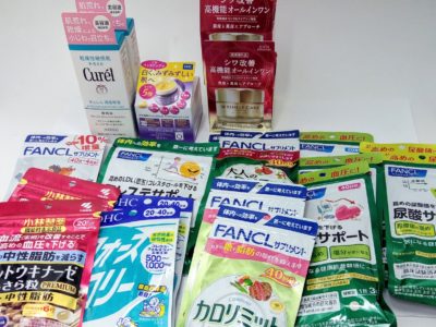 大阪府のお客様よりファンケル、小林製薬、花王、コーセーKOSE、DHC等の商品をお売りいただきました。