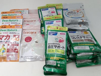 大阪府のお客様よりファンケル、協和、アサヒの商品をお売りいただきました。