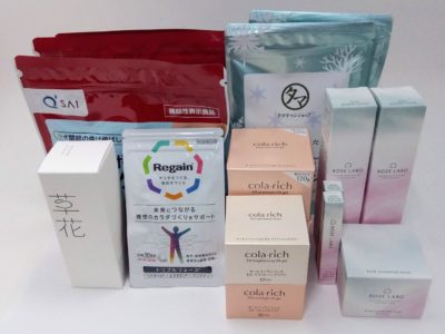 大阪府のお客様よりキューサイ、キナリ、第一三共ヘルスケアの商品をお売りいただきました。