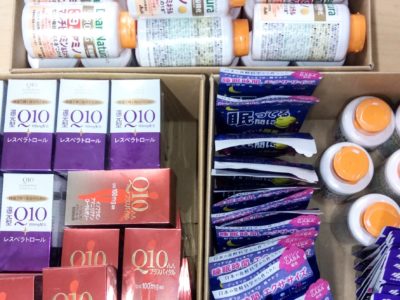 大阪府のお客様より小林製薬、資生堂、ディアナチュラ、新谷酵素の商品をお売りいただきました。