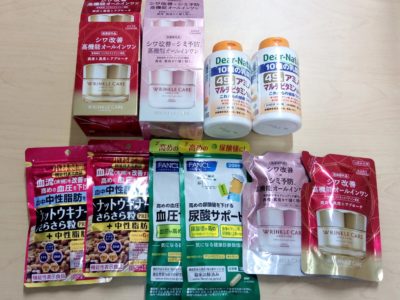 大阪府のお客様よりコーセー、小林製薬、ファンケル、アサヒの商品をお売りいただきました。
